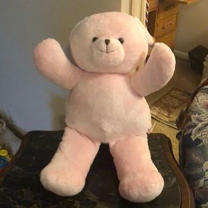 Plush pink teddy bear